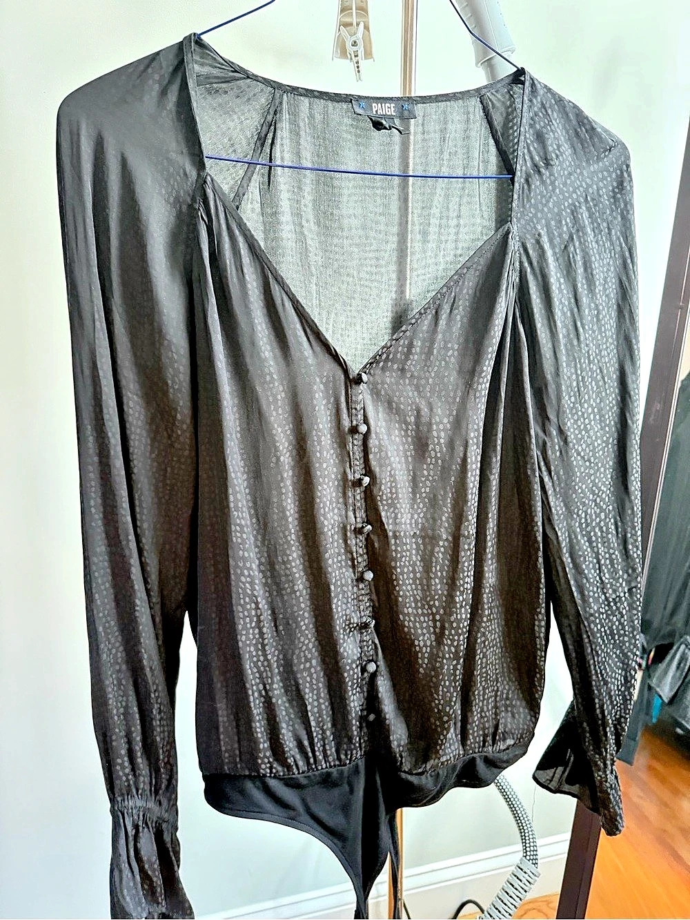 Paige Delanie Bodysuit Black Small